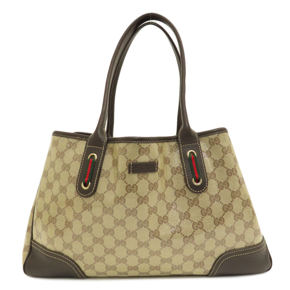 GUCCI GG Crystal Tote Bag Beige Brown Leather - Picture 11 of 11